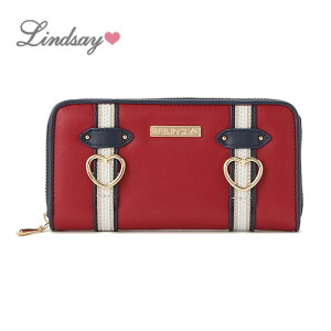 LINDSAY(リンジィ)Wラインベルト長財布-1416【FREE】【宅配便】
