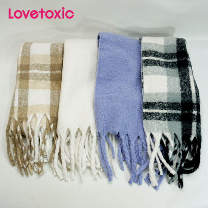 (20％OFF)(2022AW)ラブトキシック（LOVETOXIC）ボリュームフリンジマフラー-3400【宅配便】