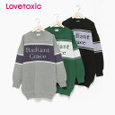 (SALE)(2023AW)ラブトキシック(LOVETOXIC)【LTXC】ロゴニットワンピース-3349【140cm|150cm|160cm】【宅配便】
