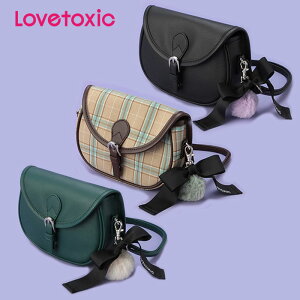 (2021AW)ラブトキシック（LOVETOXIC）ポンポンつきショルダーBAG(合皮)-3469【FREE】【宅配便】