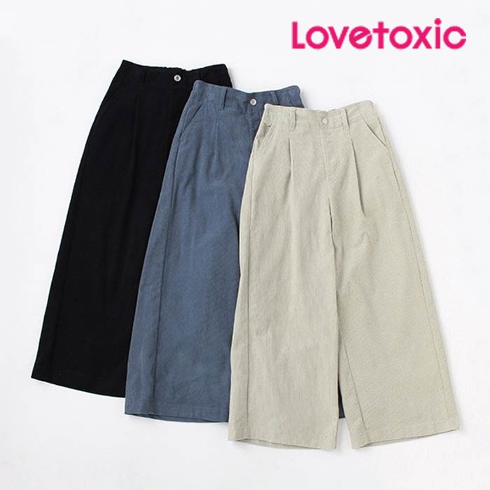 (20%OFF SALE)(21AW)ラブトキシック（LOVETOXIC）コーデュロイワイドパンツ-3149【140cm|150cm|160cm】【宅配便】