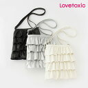 (SALE)(2024AW)ラブトキシック(LOVETOXIC)フリルショルダーバッグ(合皮)-3414【ジュニア】【宅配便】