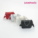 (SALE)(2024AW)ラブトキシック(LOVETOXIC)バッククリアフラップショルダー(合皮)-3425【ジュニア】【宅配便】