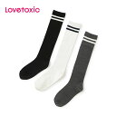 ラブトキシック(LOVETOXIC)2本ラインハイソックス-3569 (ジュニア用)【メール便OK】