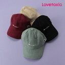 (2020AW)ラブトキシック(LOVETOXIC)【Championコラボ】 ロゴ刺しゅうコーデュロイキャップ-3439(56cm)【宅配便】