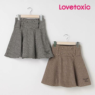 (SALE)(2020AW)ラブトキシック（LOVETOXIC）チドリチェックフレアスカパン-3179【140cm|150cm|160cm】【宅配便】