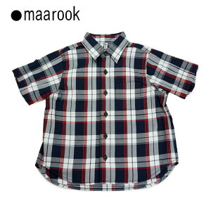 maarook(マルーク)チェックシャツ-4023【100cm〜140cm】【メール便OK】