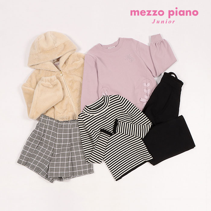 【予約商品】メゾピアノジュニア(mezzo piano junior)【2024福袋】（14300円税込）Bセット 5点セット【140cm〜165cm】【送料無料対象外】ナルミヤ 福袋