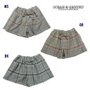 (SALE 30％OFF)OCEAN&GROUND（オーシャン＆グラウンド）チェックキュロット-7202【100cm〜140cm】【宅配便】