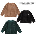 (SALE30％OFF)OCEAN&GROUND（オーシャン＆グラウンド）シマウマワッペンニットコールスウェット-6211【80cm-140cm】【宅配便】