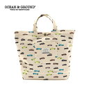 OCEAN&GROUND（オーシャンアンドグラウンド）レッスンBAG CAR(クルマ柄)-5011【キッズ用】【メール便OK】