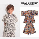 (30％OFF)OCEAN GROUND（オーシャン＆グラウンド）BOY 039 S甚平スーツ JUNGLE MODERN MARINE（男児）-2601【90cm〜140cm】【メール便OK】