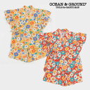 OCEAN&GROUND(オーシャン&グラウンド)GIRL'Sフリルスリーブ甚平スーツ(女児)-2602【90cm〜140cm】【メール便OK】(4)