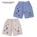 (SALE)(2025ss)OCEAN&GROUND(オーシャンアンドグラウンド)ステッチショーツ-7207【90cm〜140cm】【宅配便】