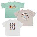 (SALE)(2025ss)OCEAN&GROUND(オーシャンアンドグラウンド)シティプリントTシャツ-6107【90cm〜140cm】【メール便発送可】