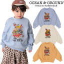 (2025aw)OCEAN&GROUND(オーシャンアンドグラウンド)STARS DELIVERYプリントスウェット-6202【80cm〜140cm】【宅配便】