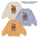 (2025aw)OCEAN&GROUND(オーシャンアンドグラウンド)Men's STARS DELIVERYプリントスウェット-6291 M(MENS)【宅配...