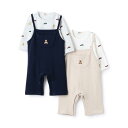 petit main (プティマイン)【POLO BCS】モチーフ長袖サロペット-3552(80cm)【宅配便】