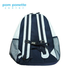 【送料・代引手数料無料】pomponettejunior(ポンポネットジュニア)ドットプリントナイロンリュック-3414【F】【宅配便】