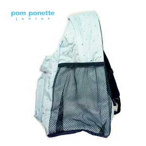 【送料・代引手数料無料】pomponettejunior(ポンポネットジュニア)ドットプリントナイロンリュック-3414【F】【宅配便】