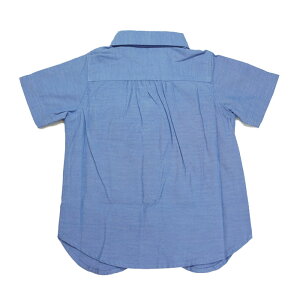 Tappet(タペット)シャンブレーボタンダウン半袖シャツ-6037【110cm|120cm|130cm|140cm|150cm】【メール便OK】