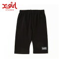 (SALE50%OFF)(22ss)X-girl Stages(エックスガールステージス)ロゴ無地ハーフレギンス-2109【90cm-140cm】【メール便OK...
