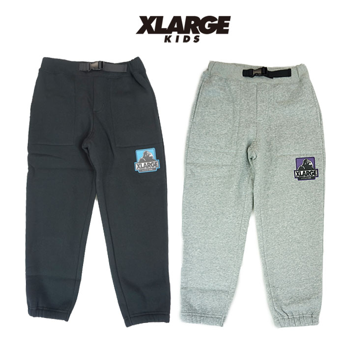 (30％OFF)(22aw)XLARGE KIDS(エクストララージ キッズ) 裏シャギークライミングパンツ-4101【120cm 130cm 140cm】【宅配便】