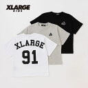 (30％OFF)(23ss)XLARGE KIDS(エクストララージ キッズ)バックナンバープリント半袖Tシャツ-1210