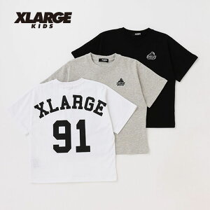 (30％OFF)(23ss)XLARGE KIDS(エクストララージ キッズ)バックナンバープリント半袖Tシャツ-1210【80cm-140cm】【メール便OK】