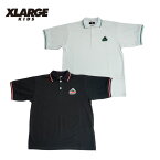 (30％OFF)(23ss)XLARGE KIDS(エクストララージ キッズ)ラインポロシャツ-2228【130cm-140cm】【メール便OK】