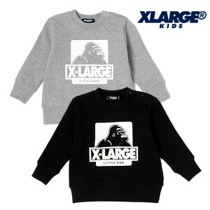 XLARGEKIDS(エクストララージキッズ)OGクルーネックロングスリーブスウェット-3205【90cm|120cm|130cm|140cm】【宅配便】