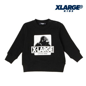 XLARGEKIDS(エクストララージキッズ)OGクルーネックロングスリーブスウェット-3205【90cm|120cm|130cm|140cm】【宅配便】