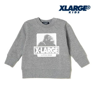 XLARGEKIDS(エクストララージキッズ)OGクルーネックロングスリーブスウェット-3205【90cm|120cm|130cm|140cm】【宅配便】