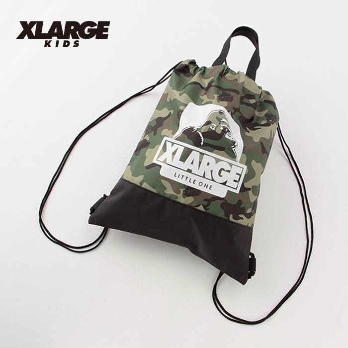 (SALE20％OFF)(21SS)XLARGE KIDS(エクストララージ キッズ) OGゴリラ迷彩柄ナップサック-1406　(F)【メール便OK】