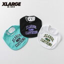 (21ss)XLARGE KIDS(エクストララージ キッズ) カレッジロゴスタイ（新生児）-2505【メール便OK】