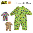 【SALE】GARACH(ギャラッチ)総柄ジャンプスーツ【送料無料】 ウエア キッズ ベビー 撥水 アウター トップス 恐竜 コンビスーツ 男の子 ロゴ 90 ...