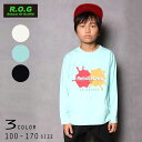 R.O.G(アールオージー)RebootCrewビックロングTシャツ【メール便送料無料】 ROG 春服 春物 子供服 トップス 通園 通学 入園 入学 キッズ 男の子 女の子 おしゃれ かっこいい ジュニア 子供 ロゴ