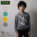 【20%OFFSALE】R.O.G(アールオージー)ロゴテープ付きトレーナー【メール便送料無料】 キッズ 子供服 かわいい おしゃれ 秋 冬 あたたかい あったか 男の子 女の子 あったか服 ROG ロゴ テープ ライン シンプル 160cm 170cm