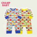 【20%OFFSALE】CHAMP BABY(チャンプベビー)ボーダーニコちゃんカバーオール【メール便送料無料】