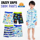 【UVカット】ZAZZY ZAPS(ザジーザップス)ダイナソー&マリン柄スイムパンツ【メール便可能】 水着 キッズ 男の子 小学生 スイムパンツ 100 110 120 130 恐竜 クジラ マリン かわいい オシャレ 保育園 幼稚園 保育所 スイム プール 2023(4)