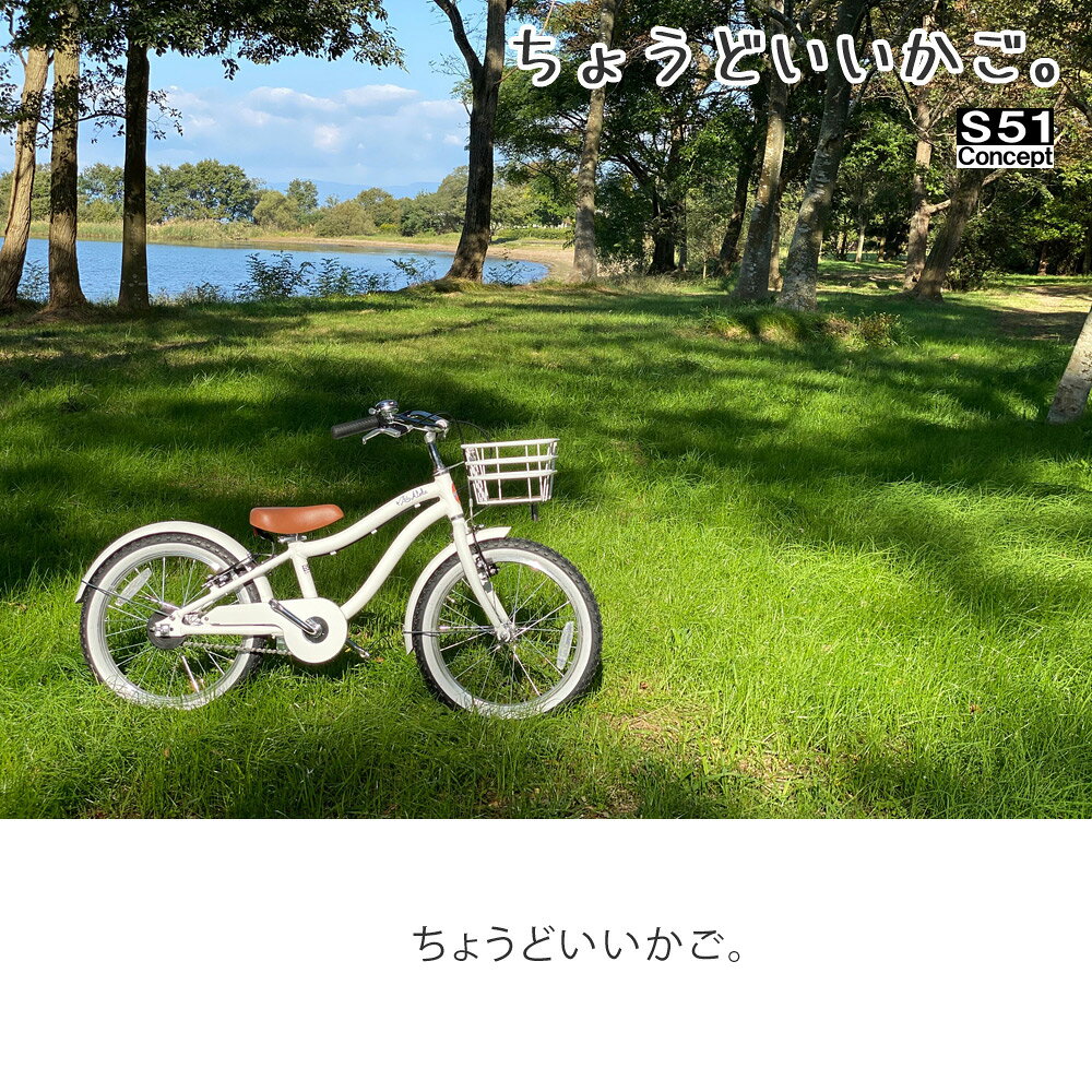 チャイルドマロンのちょうどいいかご。　前かご　自転車用【S51concept】カゴ　バスケット　子供用　小径　お洒落　ミニベロ　折りたたみ自転車｜アングル2