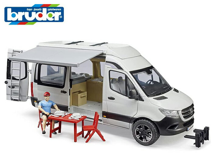 樂天商城 - 【安心の正規品】　ブルーダー　02672　MB キャンピングカー （フィギュア付き）【bruder】メルセデスベンツ
