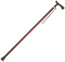 一本型 アルミステッキ ブラウン 66【島製作所】アルミ製 軽量 ステッキ