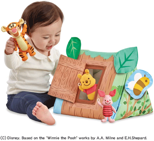 ディズニー てあそびいっぱい! おうちにへんしんジム くまのプーさん【タカラトミー】ベビージム　プレイマット 2