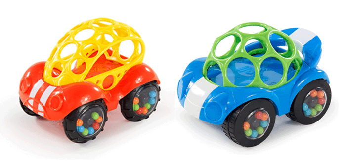 ラトル＆ロール【キッズエンターテイメント】ベビー ガラガラ つかみやすい はじめての車のおもちゃ