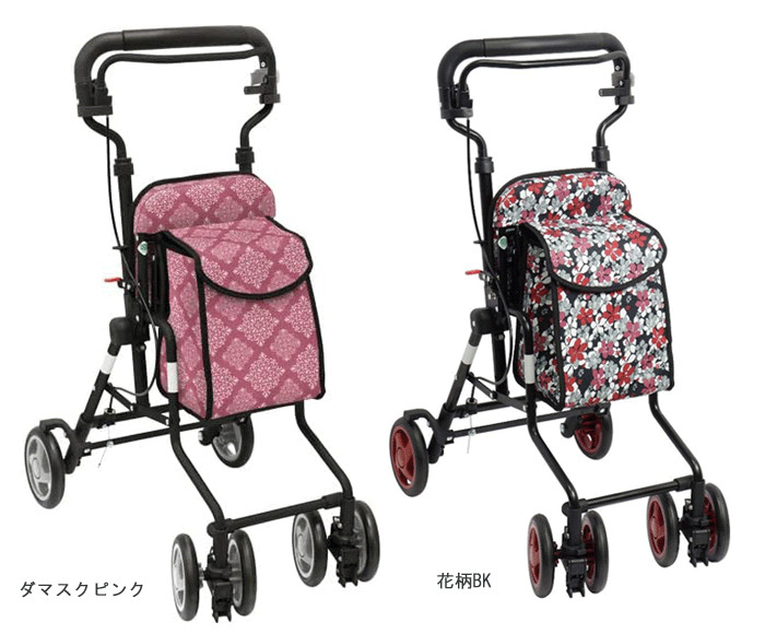 樂天商城 - モート【島製作所】シルバーカー コンパクトタイプ 折りたたみ 自立 座れる ギフト 母の日 敬老の日 老人車 手押し車 高齢者 買い物 外出