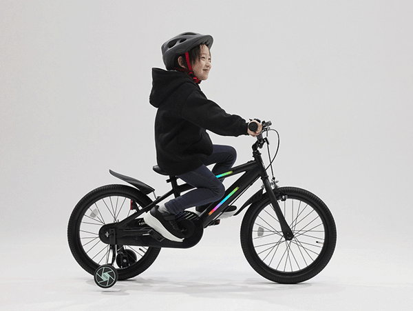 数量限定！アイデス 光るバイク 18インチ 自転車＜完成品＞【ides】【包装不可】子...