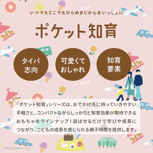 チョコっとパズル【エド・インター】木のおもちゃ 知育玩具 パズル 脳トレ 3