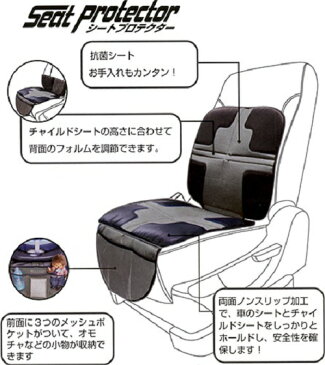 シートプロテクター　TMJ　【送料無料（北海道・沖縄を除く）】TMJ　チャイルドシート・ジュニアシート用　保護マットmarron