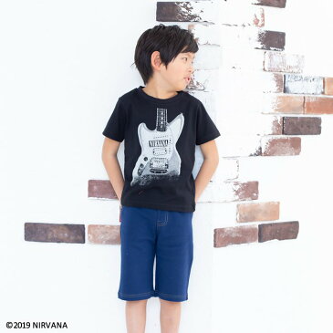 NIRVANA ニルヴァーナ 子供服 半袖シャツ ベビー服 男の子 女の子 ベビー キッズ 半袖 Tシャツ ギター 天竺 トップス その他 出産祝い ギフト 夏 80 90 95 100 110 120 130 140cm